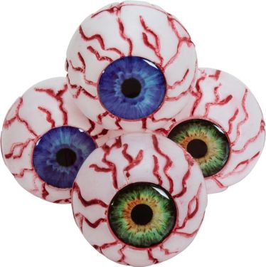 Europalms Halloween Eyeballs, 5cm Ø, 4x