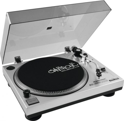 Omnitronic BD-1380 USB Turntable sil