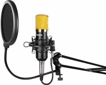 CMS400B Studio Set / Condenser Microphone with Stand and Pop Filter