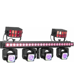ShowBar GO Ultra with 4 Moving Heads, LED Bar and 2 Derby Effects TILBUD NU