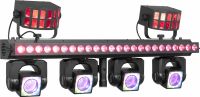 ShowBar GO Ultra with 4 Moving Heads, LED Bar and 2 Derby Effects