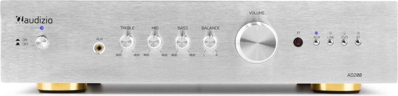 AD200A 2-Channel HiFi Amplifier Alu