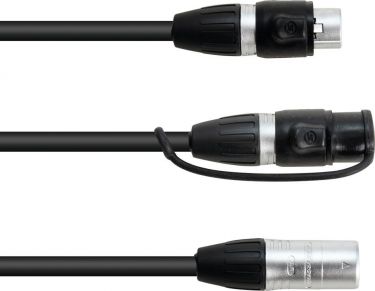 Eurolite Adapter Cable DMX IP XLR 3-pin(m)/2xIP XLR 3-pin(f)