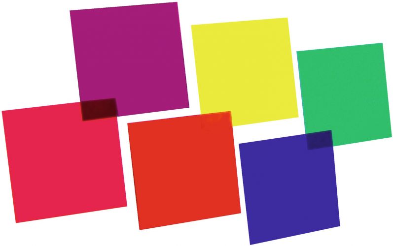 Eurolite Color Foil Set 24x24cm, six colors