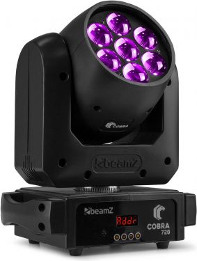 Cobra 720 Wash Moving Head 7x 20W med Zoom