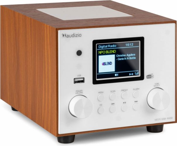 Vieste DAB+ Radio with Subwoofer White