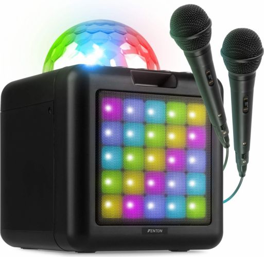 KAR15B Karaoke Speaker with 2 microphones Black