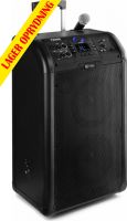 Lyd Systemer - Transportable, Transportabel højttaler PA300 Lydsystem 2x8"/ Robust design MP3/USB/Bluetooth/ 2 trådløse mikrofoner
