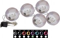 Europalms LED Snowball 8cm, purple 5x