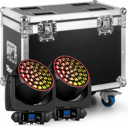 MHL3740 LED Wash Moving Head with Zoom 2pcs in Flightcase