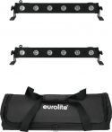Diskopaneler - LED Bars, Eurolite Set 2x LED BAR-6 QCL RGBA + Soft Bag