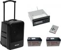 Omnitronic Set MOM-10BT4 Modular Wireless PA System + CD Player with USB&SD + 2x Battery