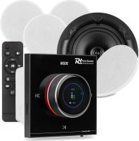 Powerline B100BSet In-Wall Audio Amplifier with 4 Ceiling Speakers