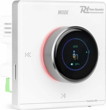 Powerline B50W In Wall Audio Amplifier BT/LCD White