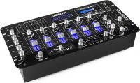 DJ Mixer 19" STM-3007 6-kanals med LED lys, Bluetooth og SD/USB/MP3-afspiller