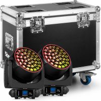 MHL3740 LED Wash Moving Head with Zoom 2pcs in Flightcase