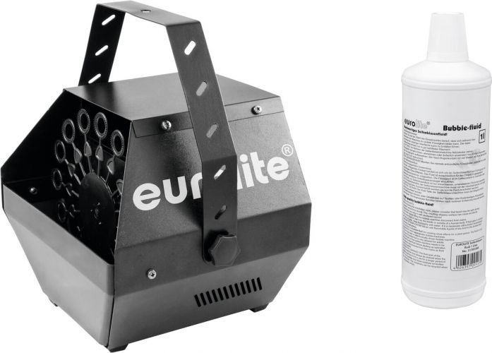 Eurolite Set B-100 Bubble Machine black DMX + Bubble Fluid 1l