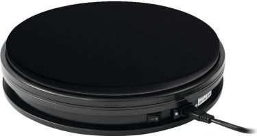 Europalms Rotary Plate 25cm up to 25kg black