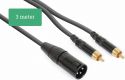 CX58-3 Cable XLR Male - 2x RCA Male 3.0m