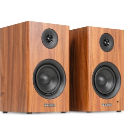 BS15 Active Bookshelf Speaker Set 60W BT Wood TILBUD NU