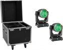 Eurolite Set 2x LED IP TMH-W285 Hypno Moving Head Wash + Flightcase with wheels