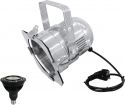 PAR 38 lamper, Eurolite Set PAR-38 Spot sil + PAR-38 230V COB 18W E-27 LED 1800-3000k dim2warm