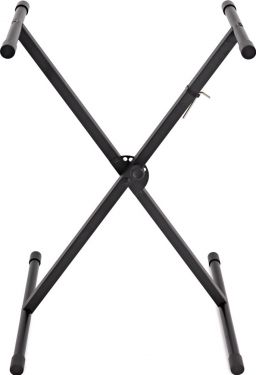 Mini keyboard stand with a low playing height, perfect for children and kids’ keyboards.
