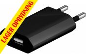 GOOBAY Netadapter 100-240V til 5Vdc / 1A USB hun, kompakt, Sort