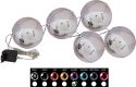 Christmas Decorations, Europalms LED Snowball 8cm, purple 5x