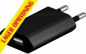 Velleman, GOOBAY Netadapter 100-240V til 5Vdc / 1A USB hun, kompakt, Sort