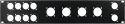Flight Case Accessories, Omnitronic Front Panel Z-19 8x D-Type/4xNL8/T 2U