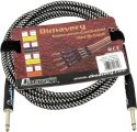 Guitar and bass - Accessories, Dimavery Instrument Cable, 3m, bk/sil