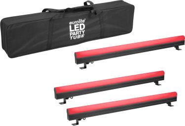 Eurolite Set 3x AKKU PT-100/32 Pixel DMX Tube + Soft Bag