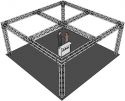 Komplette Setup, Alutruss Truss Set QUADLOCK 6082 square 7.71x7.71x3.5m (WxDxH)