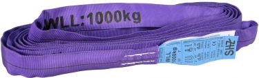 SHZ Round Sling 3m, max. Load 1000KG according to EN 1492-2 SF7 violett