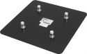 Sortiment, Alutruss QUADLOCK End Plate M10-Male 50cm x 50cm bk