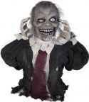 UV Lys, Halloween Dekoration, Animeret Figur med Lys- og Lydeffekter, Zombie Theo, 67cm