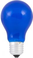 Kulørte og hvide pærer E27, Omnilux A19 230V/40W E-27 blue