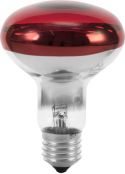 Kulørte og hvide pærer E27, Omnilux R80 230V/60W E-27 red