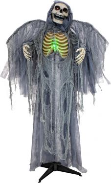 Halloween Dekoration, Animeret Figur Med Lys- og Lydeffekter, Den Mørke Engel, 160cm