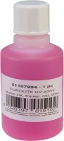 UV Lys, Eurolite UV-active Stamp Ink, transparent red, 50ml
