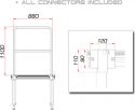 Scene, Guil TMQ-01/440 Stage Rail 88cm (Aluminium Version)