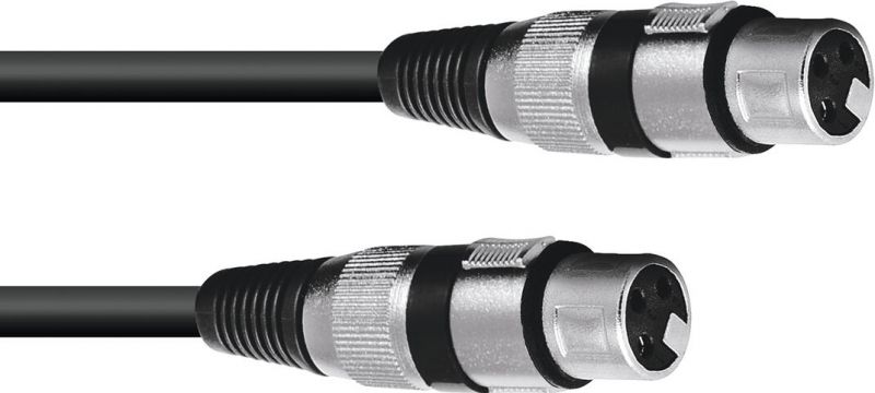 Omnitronic Adapter Cable XLR(F)/XLR(F) 0.2m bk