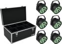 Sortiment, Eurolite Set 6x LED PARty TCL Spot + Case TDV-1