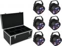 Sortiment, Eurolite Set 6x LED PARty Spot + Case TDV-1
