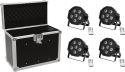 Par Cans, Eurolite Set 4x LED SLS-603 + Case EC-SL4M size M
