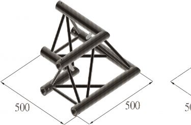 Alutruss TRILOCK S-PAC 21 2-way Corner 90° black