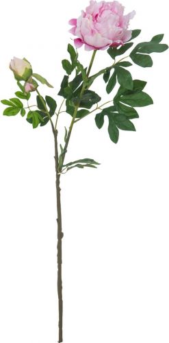 Europalms Peony Branch premium, artificial plant, pink, 100cm