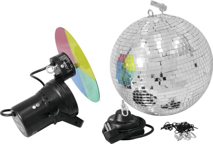 Eurolite Mirror Ball Set 30cm with Pinspot