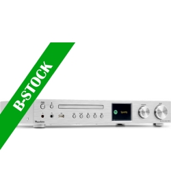 Bolzano Internet Receiver with Amplifier, DAB+ and CD Player Aluminium "B STOCK"
